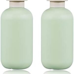 6.8oz Squeeze Bottles with Flip Cap, Refillable Plastic Travel Bottles for Creams, Lotion, Shampoo, Conditioner (2 Pcs)