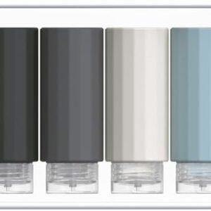 Travel Bottles for Toiletries, TSA Approved Portable Travel Bottles BPA Free Leak Proof Squeezable Refillable Cosmetic Travel Size Containers Travel Accessories with Clear Toiletry Bag 4 Pack