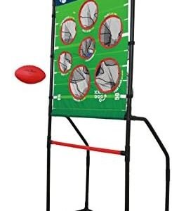 Sport Squad Endzone Challenge 2-in-1 Football and Flying Disc Toss - Backyard and Lawn Game for Indoor and Outdoor Use - Practice your Throwing Skills with this Football Target Carnival Game