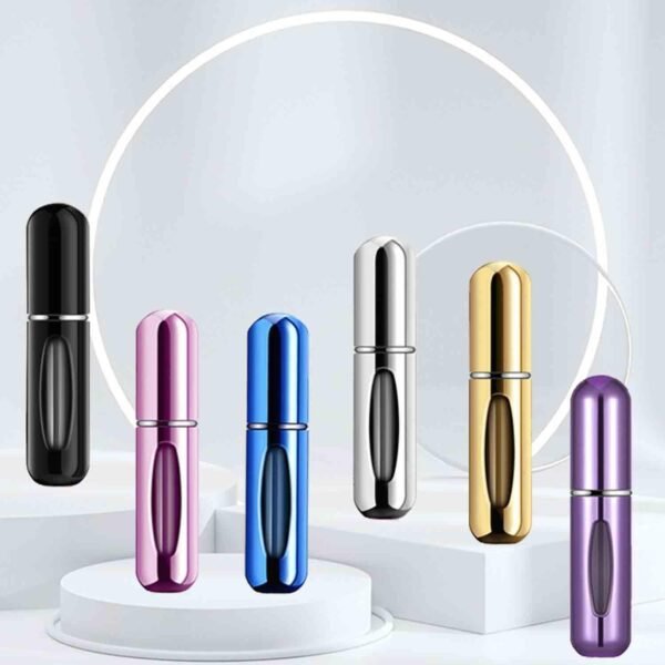 Perfume Travel Refillable Portable Bottle Travel Mini Perfume Atomizer Spray Bottle，Pocket Perfume Dispenser Pump Case for Travel 6 Pcs Pack of 5ml - Image 7