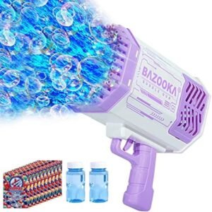 Bubble Machine Gun, 69 Holes Bubbles Gun Kids Toys for Boys Girls Age 3 4 5 6 7 8 9 10 11 12 Year Old, Summer Outdoor Toy Birthday Wedding Party Favors Gifts