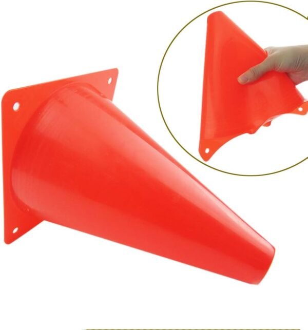 7 Inch Plastic Traffic Cones Sport Training Agility Marker Cone for Soccer, Skating, Football, Basketball, Indoor and Outdoor Games - Image 3