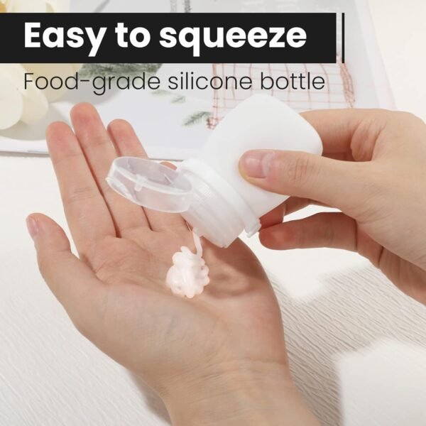 RONRONS 1oz Silicone Travel Bottles, Travel Toiletry Bottles Small TSA Approved Travel Bottles for Toiletries, Leak Proof Shampoo Conditioner Travel Essentials for Men (4 Pieces) - Image 6