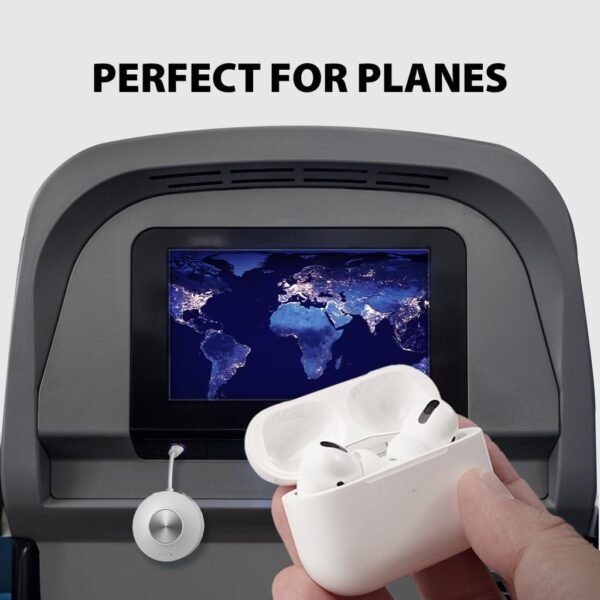Avantree SoundJet R2 - Bluetooth 5.3 Adapter for Airplane & PC, Support Airpods Pro 2 & Bluetooth Headphones, aptX Adaptive & Low Latency, Wireless Audio Transmitter for Flight - Image 2