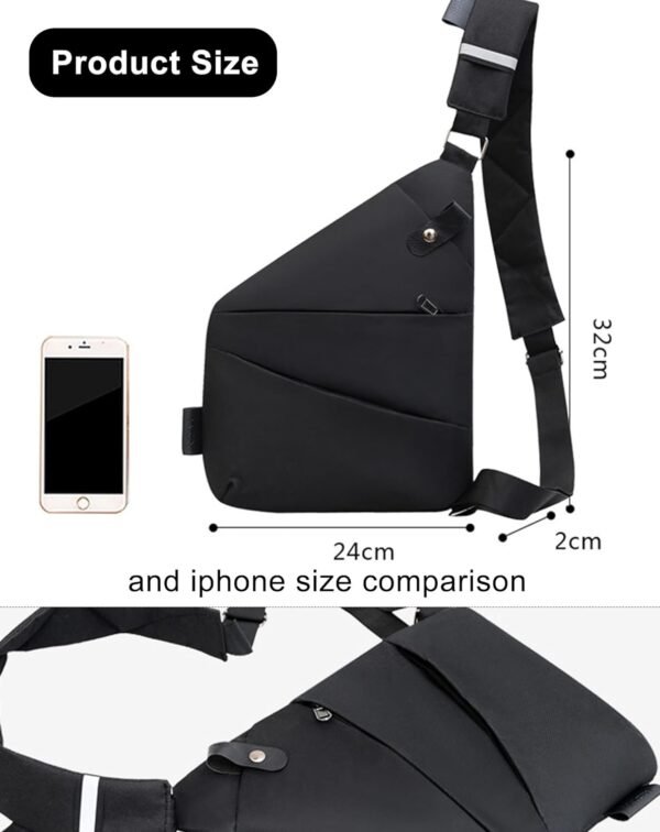 Wander Plus Anti Theft Travel Bag,Slim Sling Bag, Crossbody Purse Bags for Women Men - Image 3