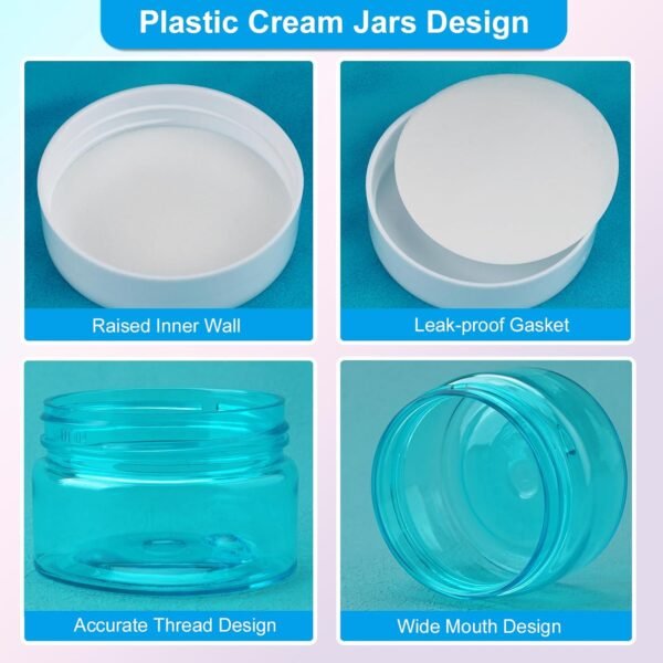 Cosywell Travel Kit TSA Approved Toiletry Bottles 5 Pack Travel Size Containers Leakproof Plastic Cream Jars Refillable Spray Bottle Cream Lotion Travel Essential Toiletries(Green) - Image 6