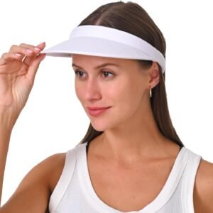 Cotton Visor Hat Women Men Clip-on Visors Hats Adjustable Outdoor Sports Golf Beach Wide Brim Sun Cap