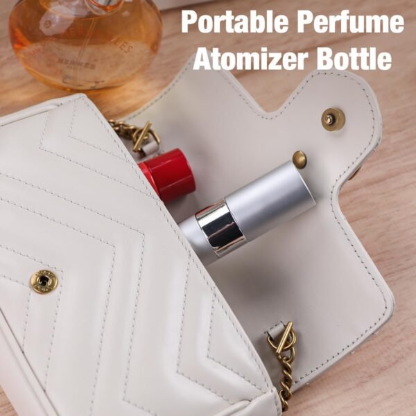 Perfume Travel Refillable Perfume Atomizer Bottle Portable Spray Pump Case for Travel 4 Pcs Pack of 8ML - Image 5
