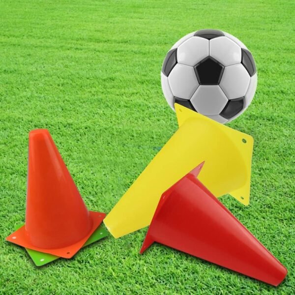 7 Inch Plastic Traffic Cones Sport Training Agility Marker Cone for Soccer, Skating, Football, Basketball, Indoor and Outdoor Games - Image 4