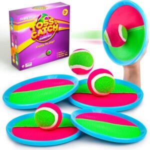 Kids Toys Toss and Catch Game Set - Beach Toys Pool Toys Outdoor Toys for Kids Ages 4-8, Classic Outdoor Games, Beach Games, Yard Games for Kids Adults Family Outside Games
