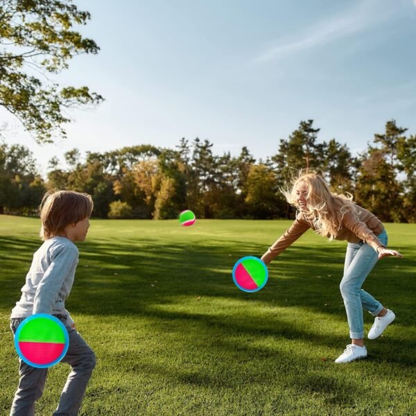 Kids Toys Toss and Catch Game Set - Beach Toys Pool Toys Outdoor Toys for Kids Ages 4-8, Classic Outdoor Games, Beach Games, Yard Games for Kids Adults Family Outside Games - Image 8