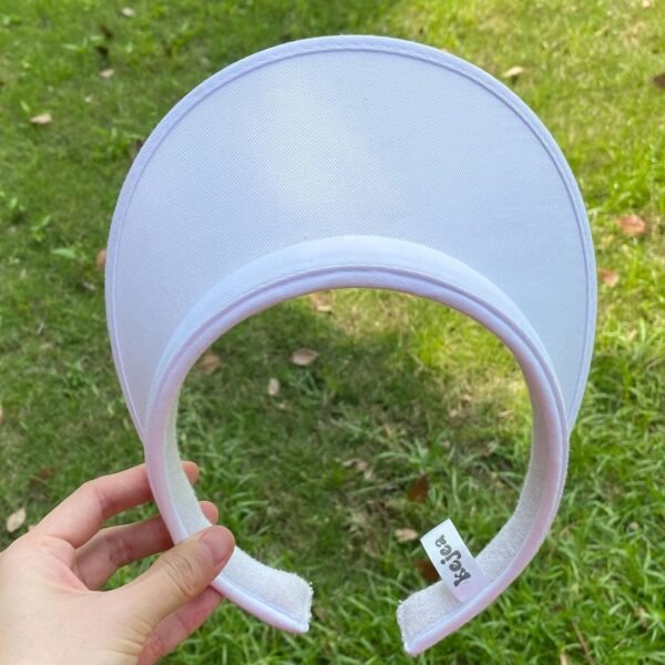 Cotton Visor Hat Women Men Clip-on Visors Hats Adjustable Outdoor Sports Golf Beach Wide Brim Sun Cap - Image 3