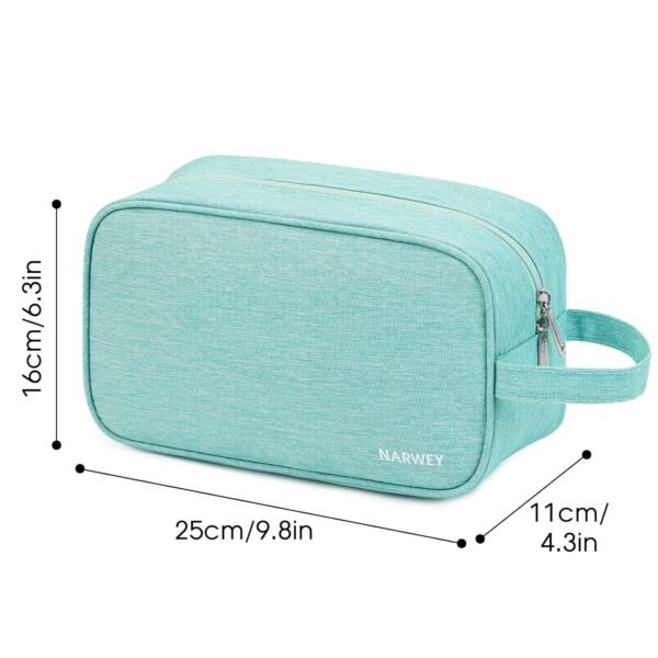 Narwey Travel Toiletry Bag for Women Traveling Dopp Kit Makeup bag Organizer for Toiletries Accessories Cosmetics (Mint Green) - Image 6