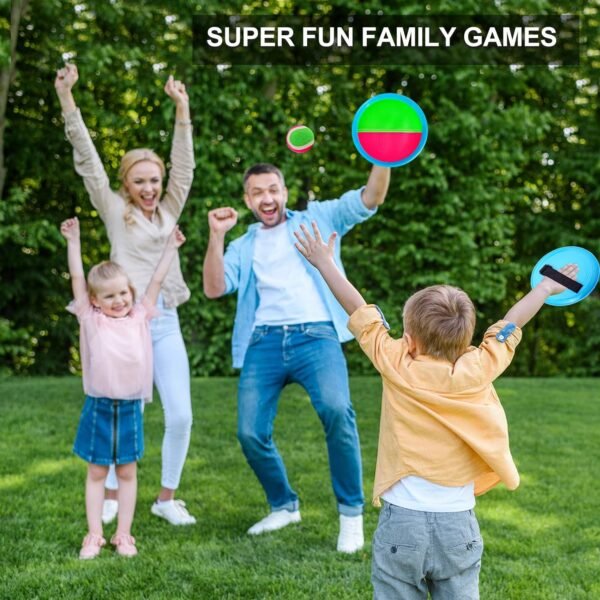 Kids Toys Toss and Catch Game Set - Beach Toys Pool Toys Outdoor Toys for Kids Ages 4-8, Classic Outdoor Games, Beach Games, Yard Games for Kids Adults Family Outside Games - Image 2