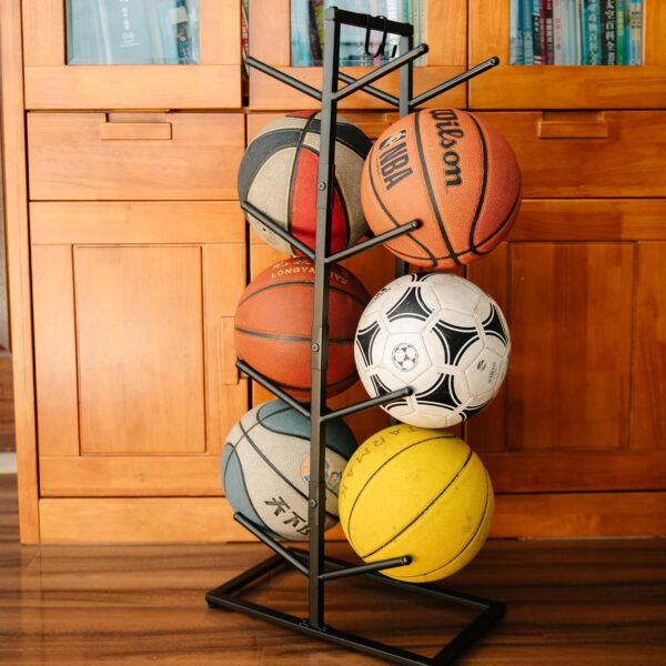 GENMOUS Double Side Metal Basketball Holder for Boys Room Decor - Image 3