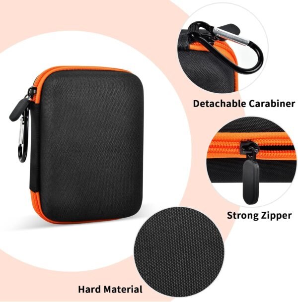 Hard Case Compatible with SIMO Solis 5G WiFi Mobile Hotspot, Travel Router for Hotel WiFi Storage Holder Bag with Mesh Pocket for Charger USB Cable and Accessories (Box Only) - Black - Image 4