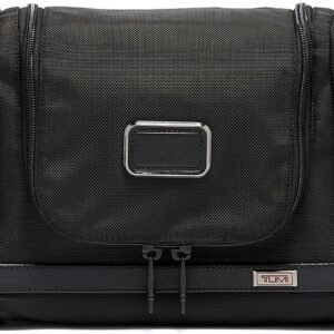 TUMI - Alpha Hanging Travel Kit - Travel Accessories Bag for Toiletries, Cosmetics, and Toothbrushes - Travel Kit for a Short Trip - Travel Accessory that Aids Against Mold & Mildew - Black