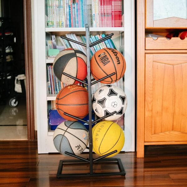 GENMOUS Double Side Metal Basketball Holder for Boys Room Decor - Image 7