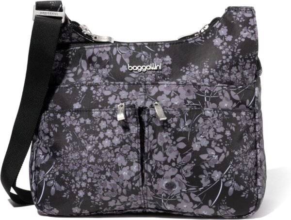 Baggallini Cross Over Crossbody Bag for Women - Lightweight Water Resistant Travel Bag- Adjustable Strap Extra Pockets - Image 6