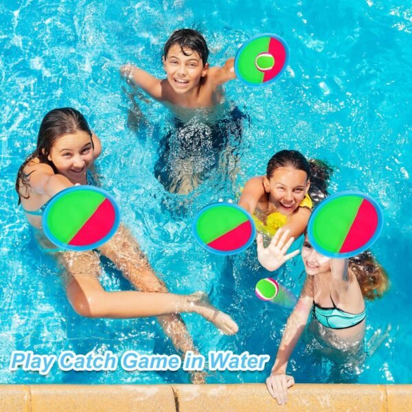 Kids Toys Toss and Catch Game Set - Beach Toys Pool Toys Outdoor Toys for Kids Ages 4-8, Classic Outdoor Games, Beach Games, Yard Games for Kids Adults Family Outside Games - Image 4