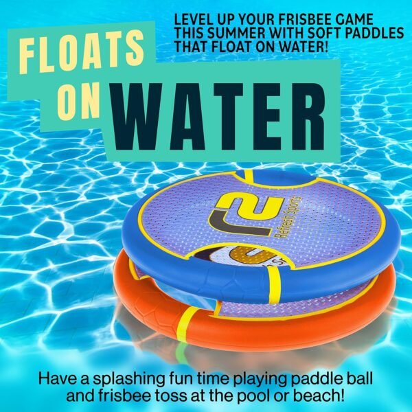 Fun Bouncy Paddle & Stringy Ball Toss & Catch Game - Easy to Use for Kids All Ages - Also Works as Frisbee - Soft Foam Design for Safe Play Indoors or Outdoors - Great Toy Gift Idea for Boys & Girls - Image 5