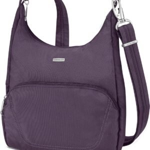 Travelon Anti-Theft Essential Messenger Bag (Purple)