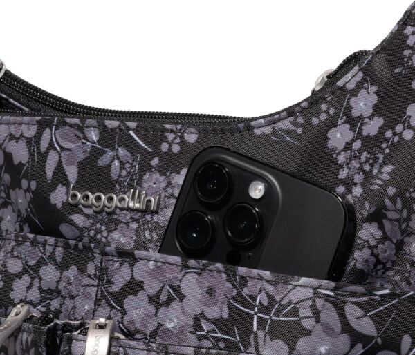 Baggallini Cross Over Crossbody Bag for Women - Lightweight Water Resistant Travel Bag- Adjustable Strap Extra Pockets - Image 5